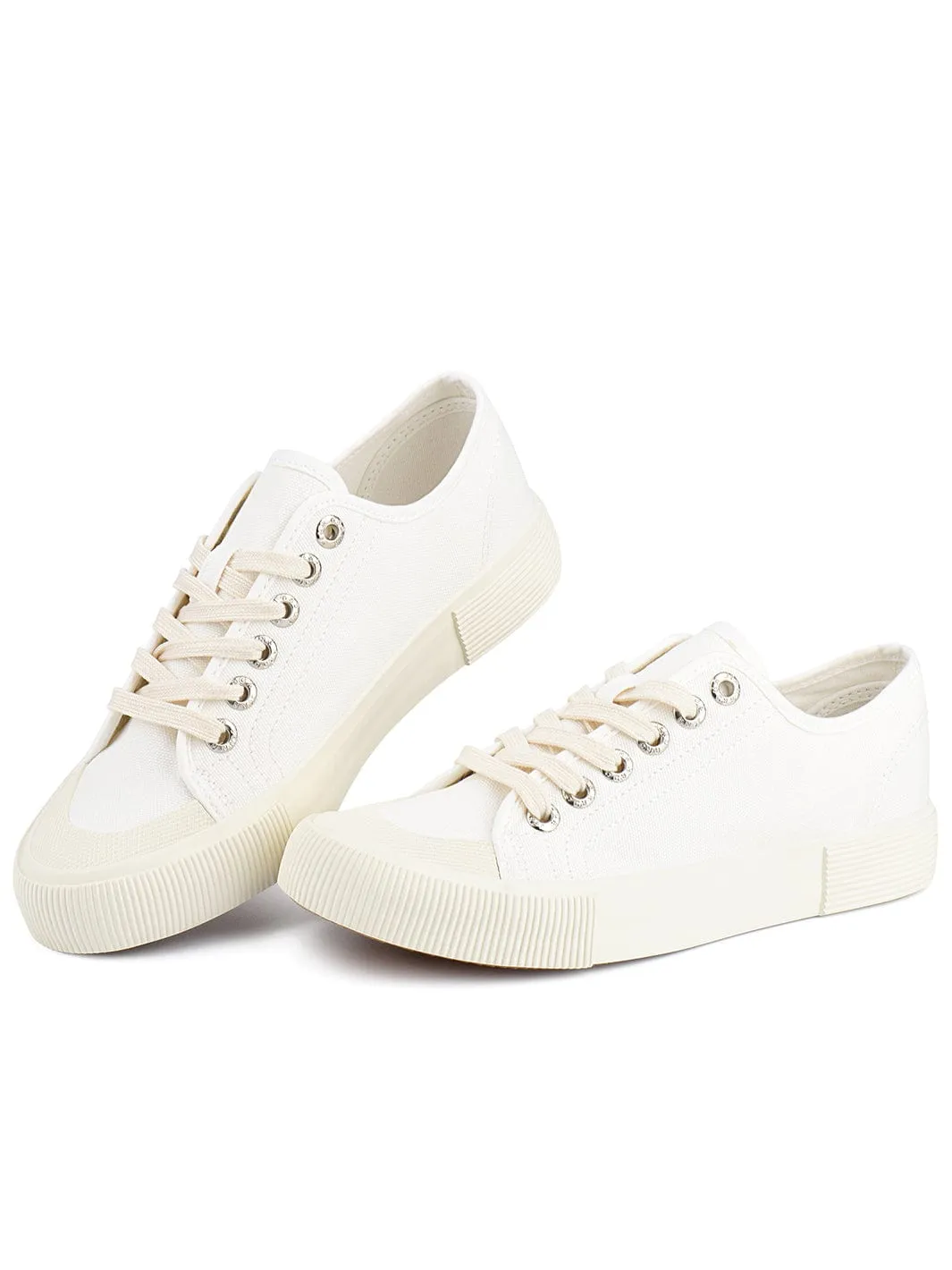 JENN ARDOR Women Canvas Fashion Low-Top Sneakers