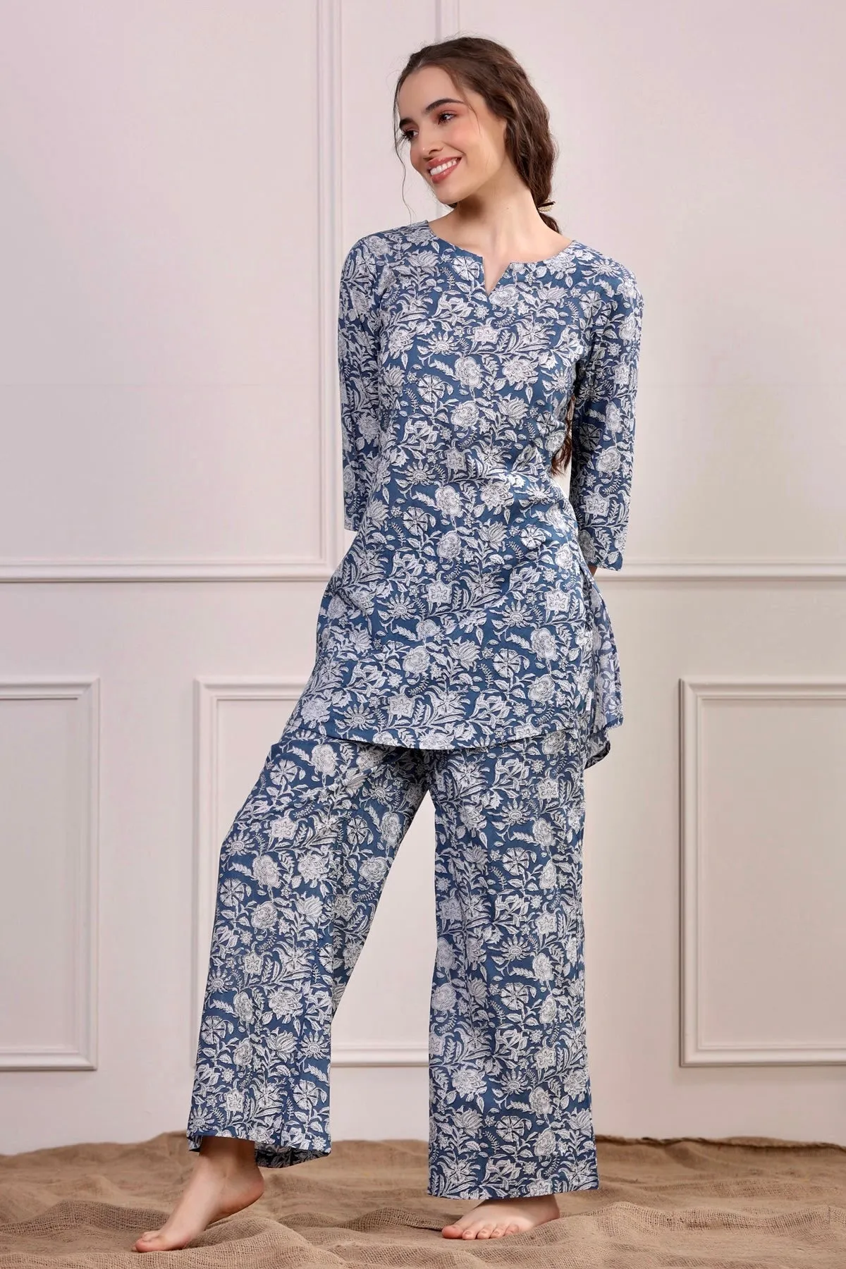 La Palma Blue Loungewear Set