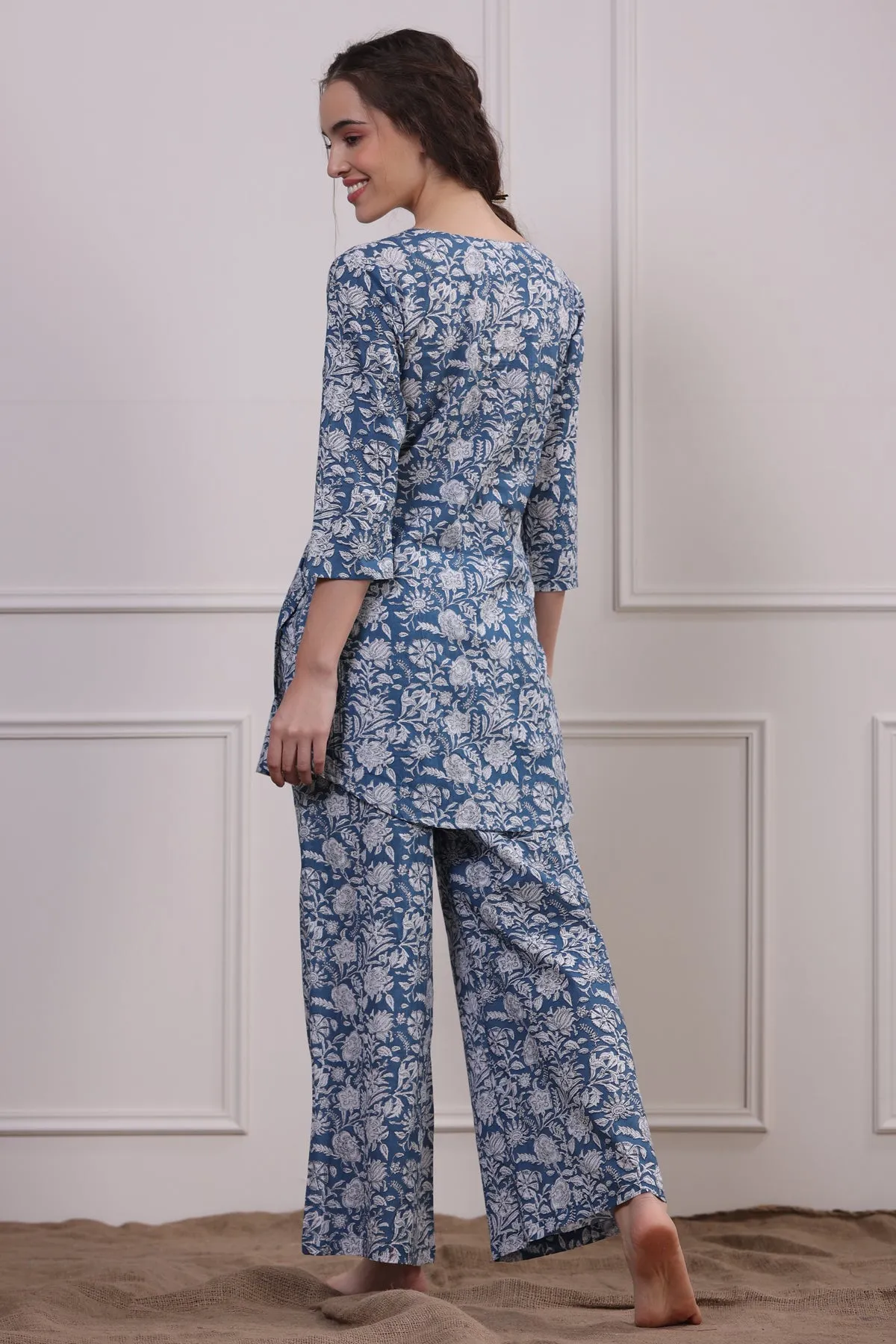 La Palma Blue Loungewear Set