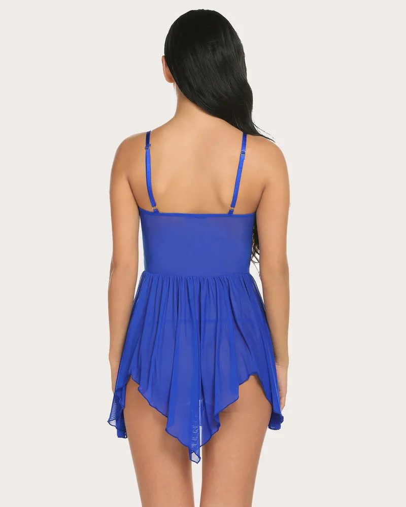 Lace Babydoll V Neck Sexy Strap Sleepwear