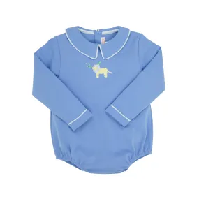 Long Sleeve Biltmore Bubble - Barbados Blue with Buckhead Blue & Party Animal Embroidery