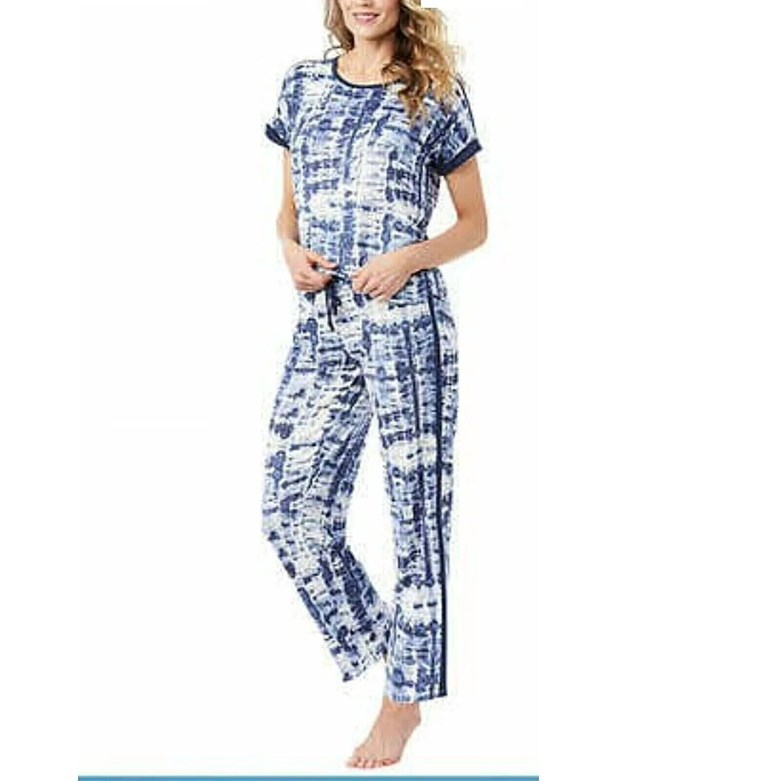 Lucky Brand PLUS 4-Piece Super Soft Tie Dye Print Lounge Pajama Set