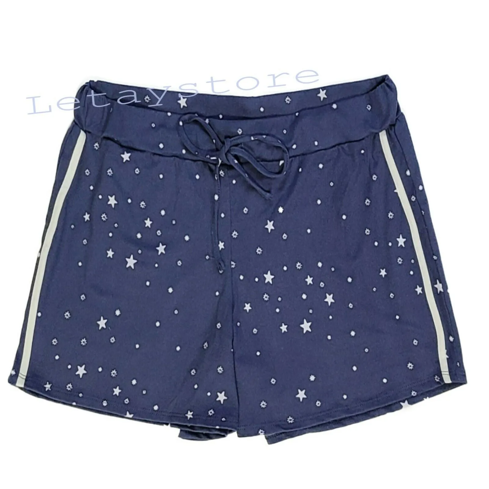 Lucky Brand Women's 2-Pc Ultra Soft Stars T-Shirt and Shorts Lounge PJ Set