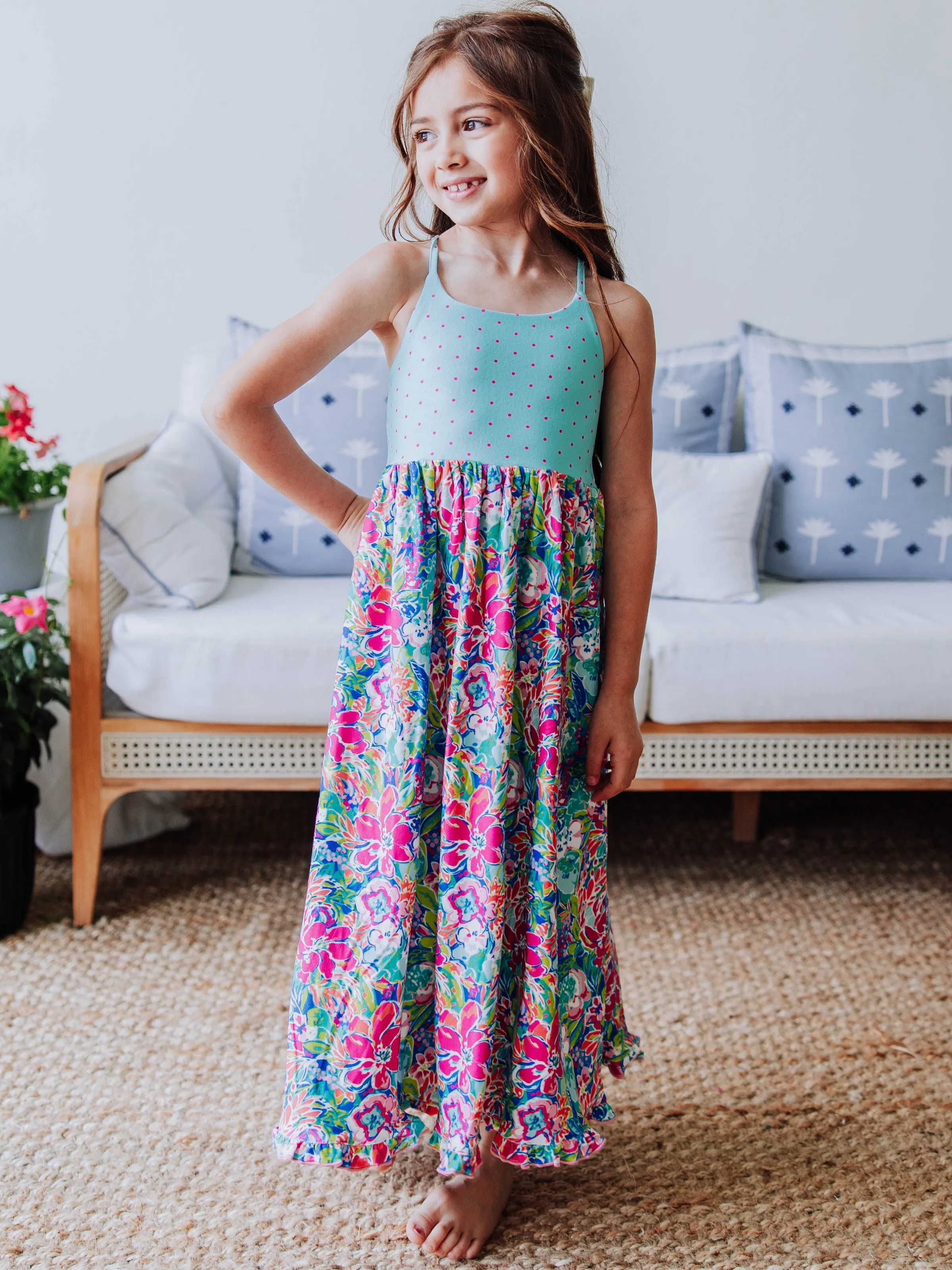 Maxi Play Dress - Hawaiian Blooms