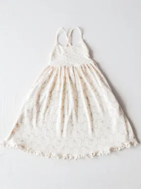 Maxi Play Dress - Ivory Bunnies