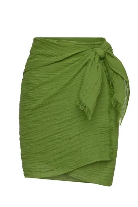 Mykonos Sarong - Cypress Crinkle