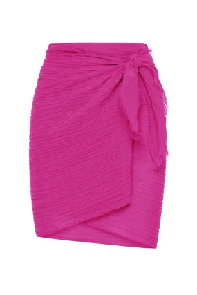 Mykonos Sarong - Fuchsia Berry Crinkle