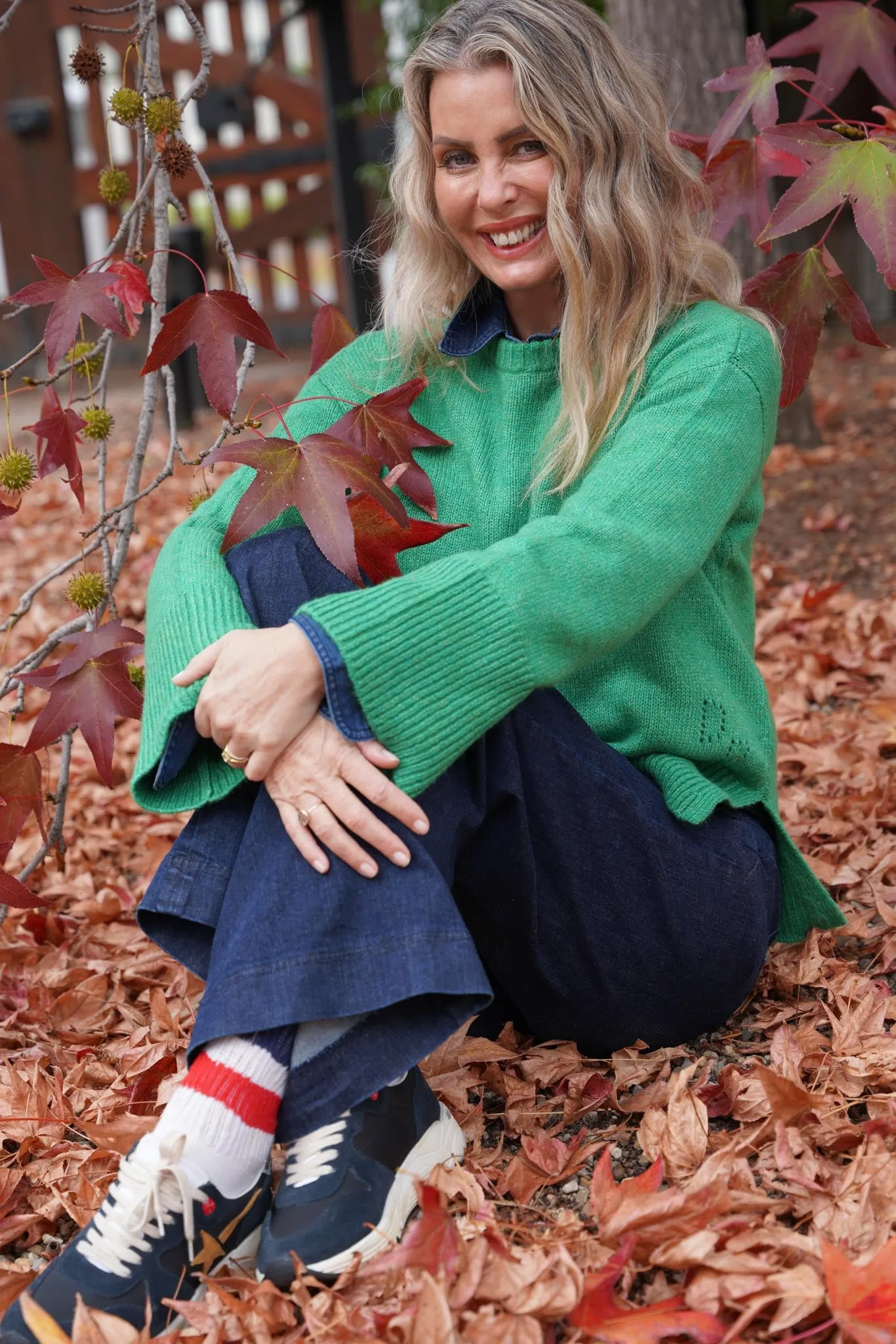 Navy, Red & White Stripe Vintage Socks