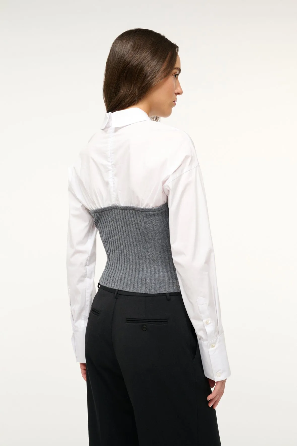 O'KEEFE TOP | CHARCOAL WHITE