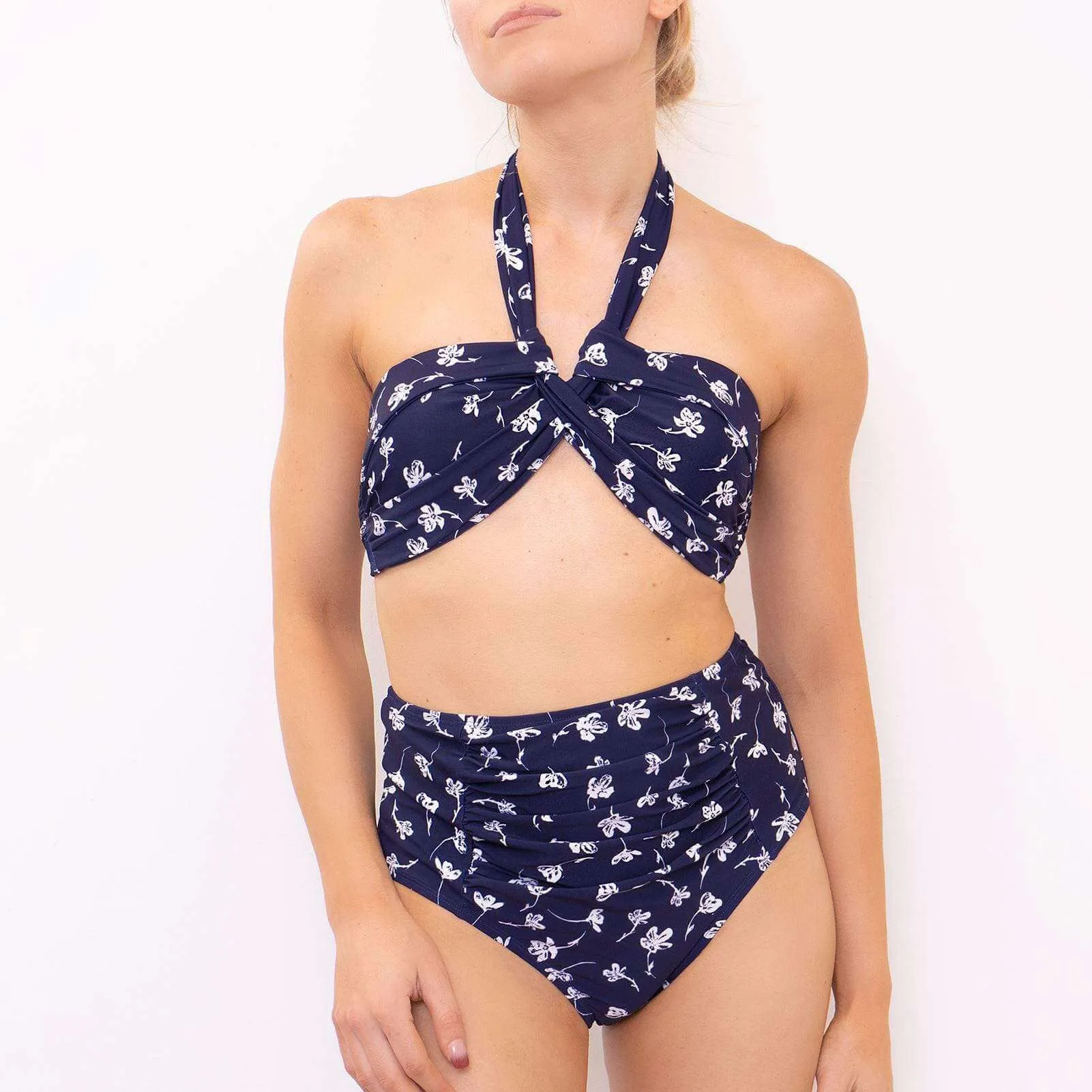 Phase Eight Keary Navy Halter Neck Bikini Top