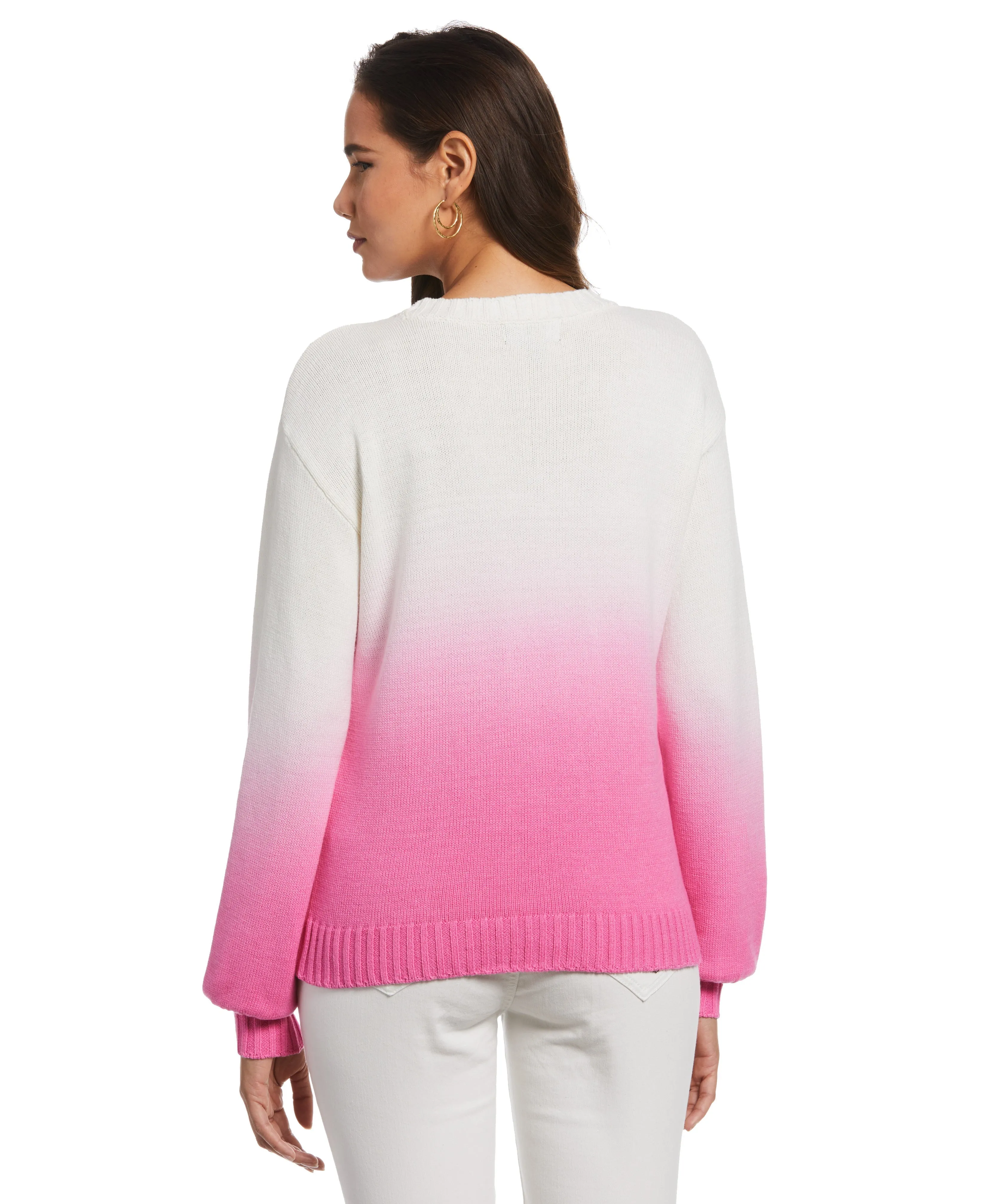 Plus Size Ombre Pullover Sweater