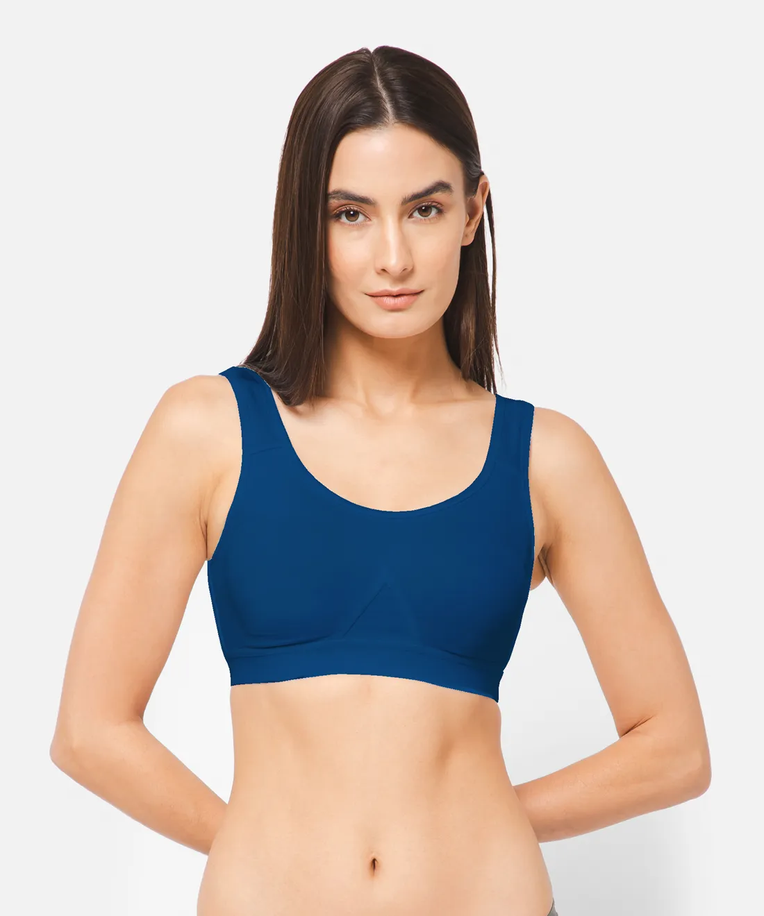 Poppy - Sports Brassiere | Perfect Sports Brassiere | Bottom Elastic | Broad Strap Gives Less Pressure on Shoulder (POPPY)