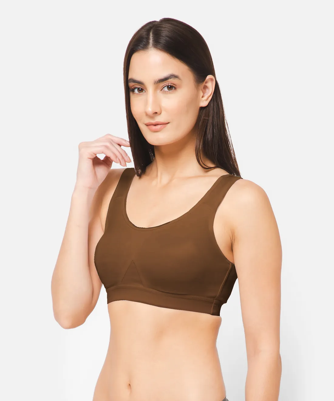 Poppy - Sports Brassiere | Perfect Sports Brassiere | Bottom Elastic | Broad Strap Gives Less Pressure on Shoulder (POPPY)