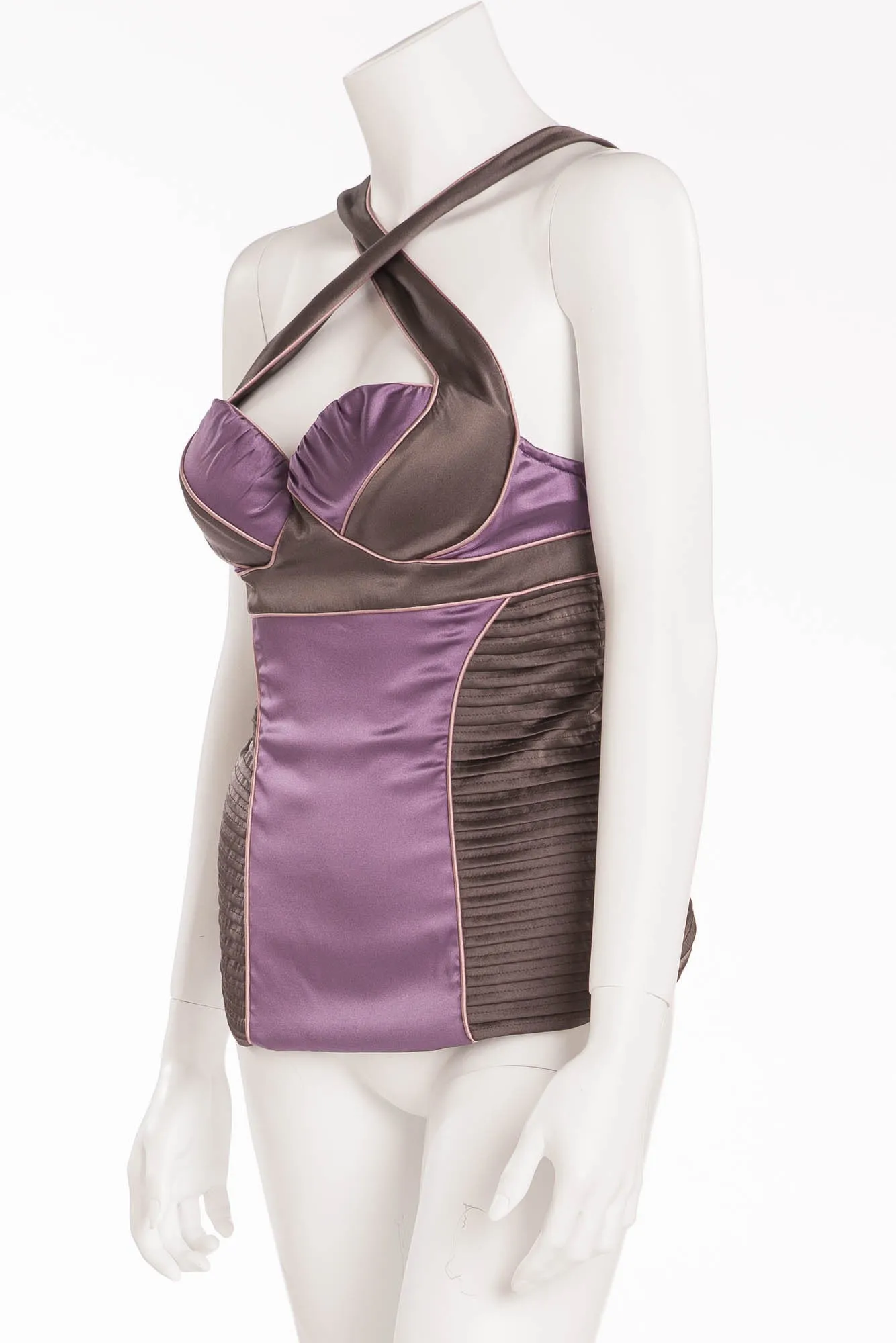 Proenza Schouler - Editorial Featured on the 2005 Runway Collection, Look 30 - Lavender Bustier Top - 8