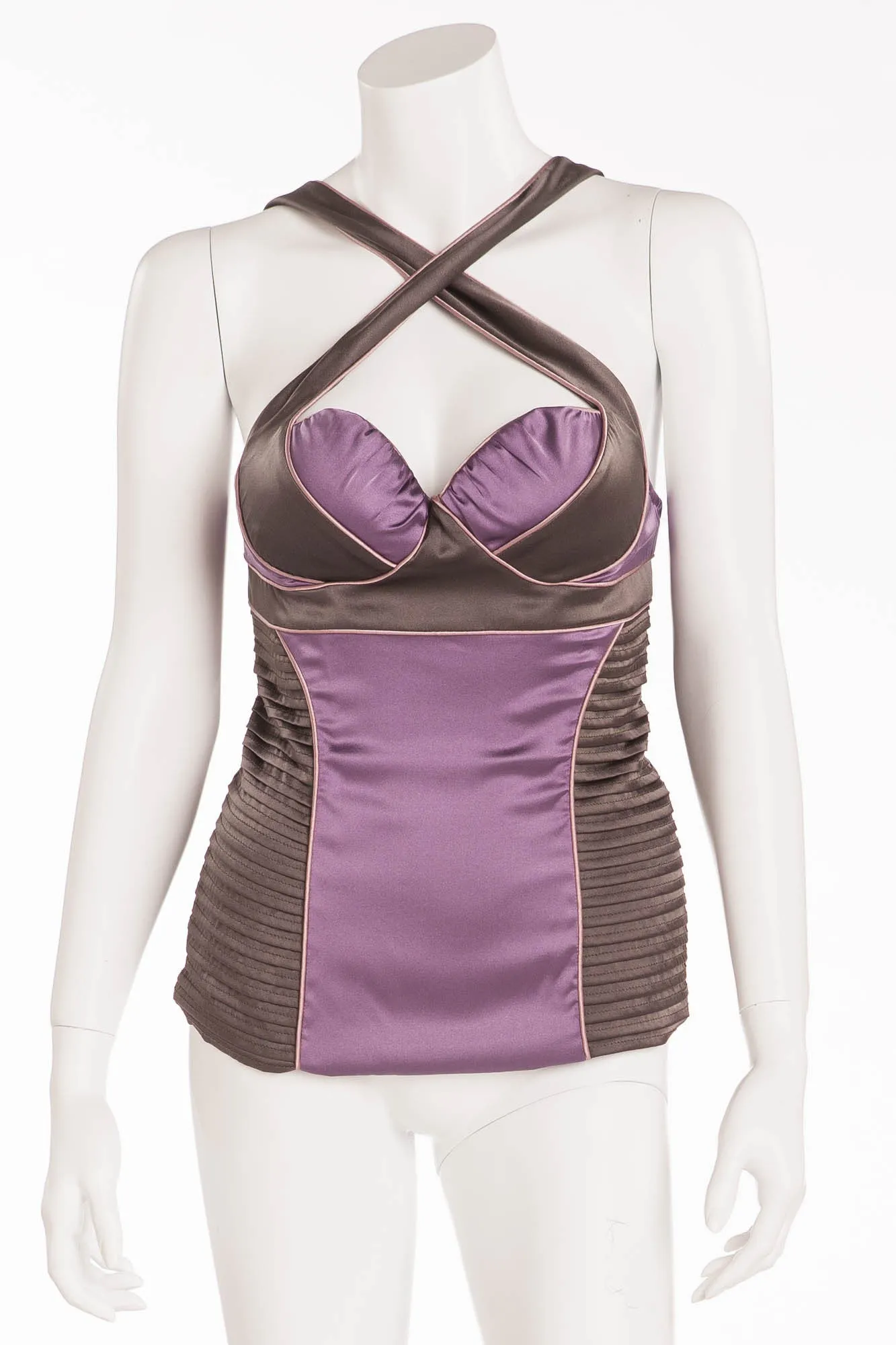 Proenza Schouler - Editorial Featured on the 2005 Runway Collection, Look 30 - Lavender Bustier Top - 8