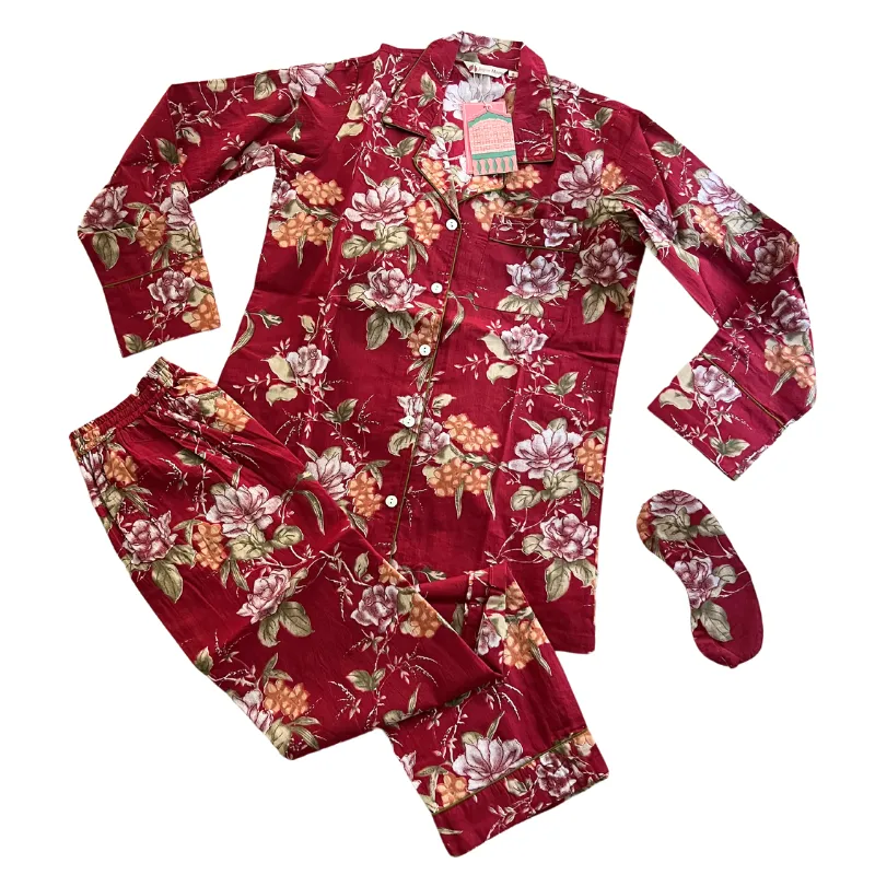 Raja Park PJ Set | Limited Edition | Holiday Red