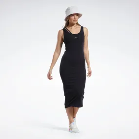 Reebok Apparel Women Classics Cotton Midi Dress Black