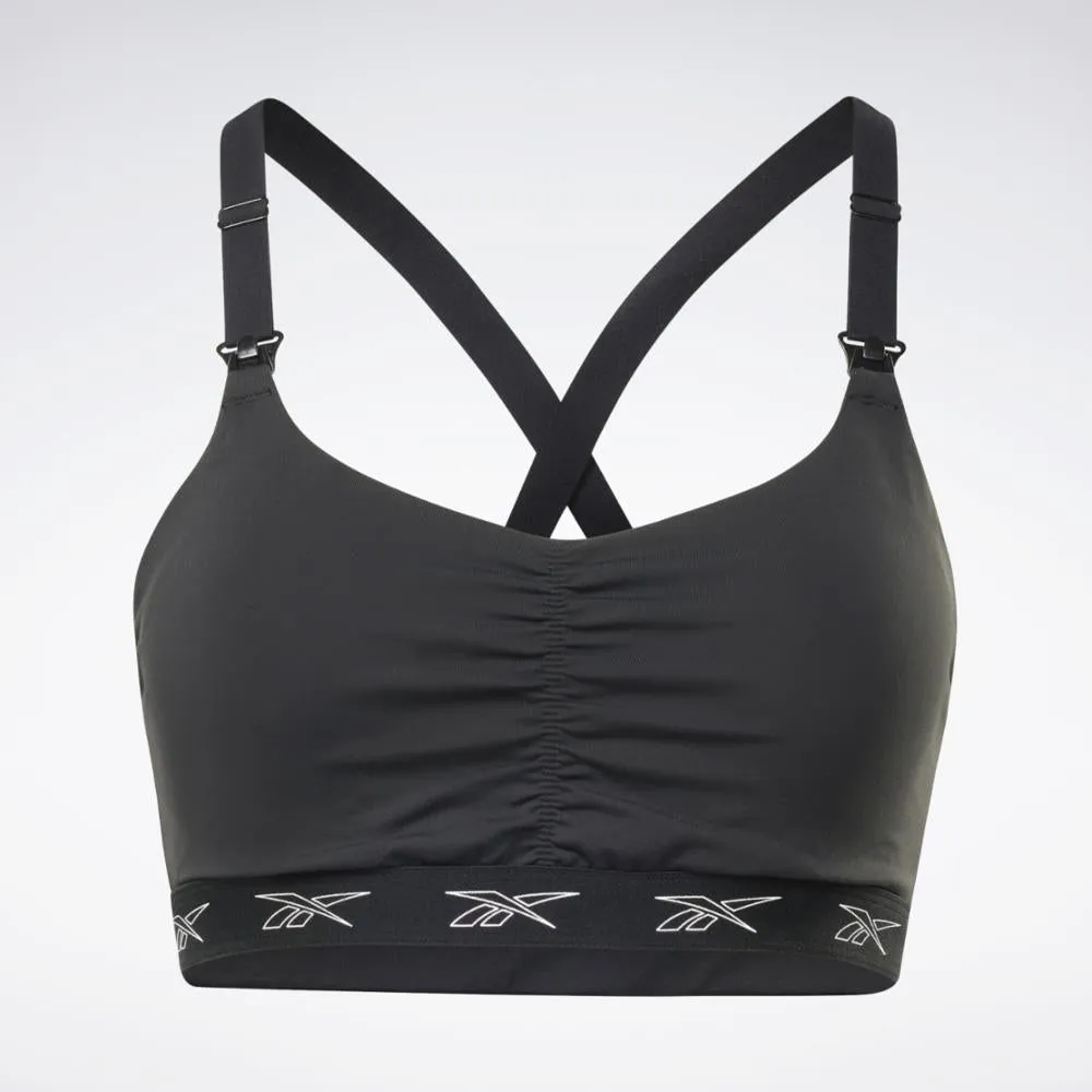 Reebok Apparel Women Nursing Sports Bra BLACK/WHITE