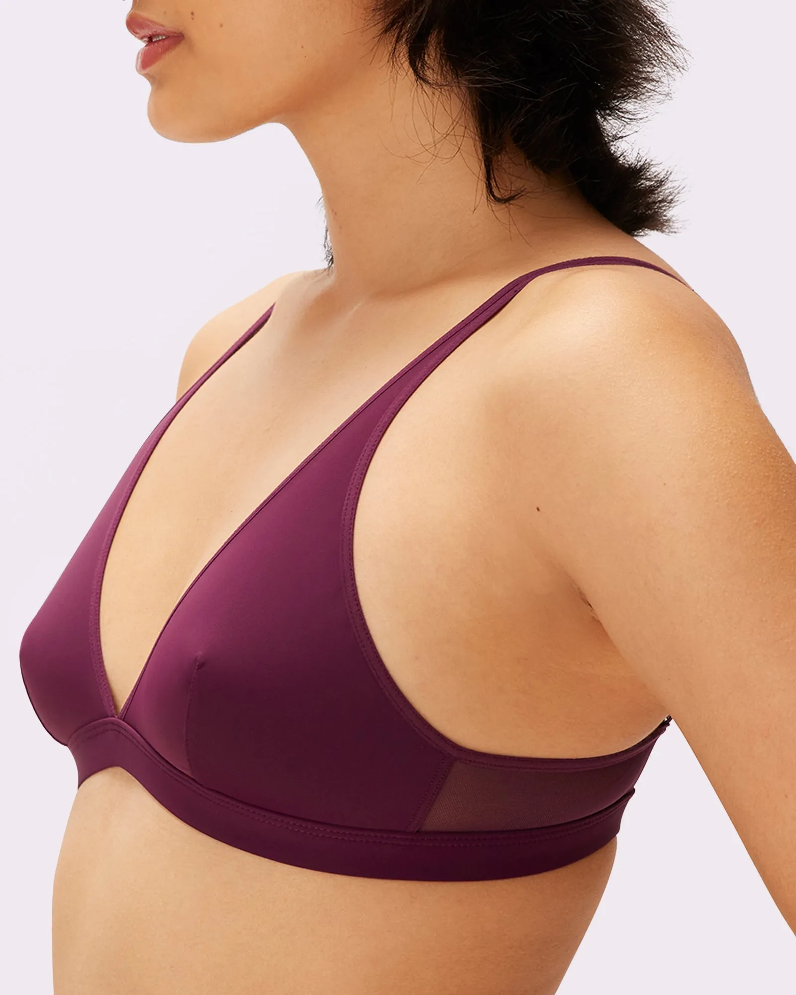 Re:Play Plunge Bralette | Ultra-Soft Re:Play (Violette)