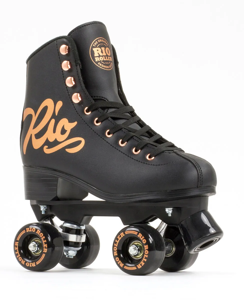 Rio Roller Rose Quad Roller Skates - Black - Sale!