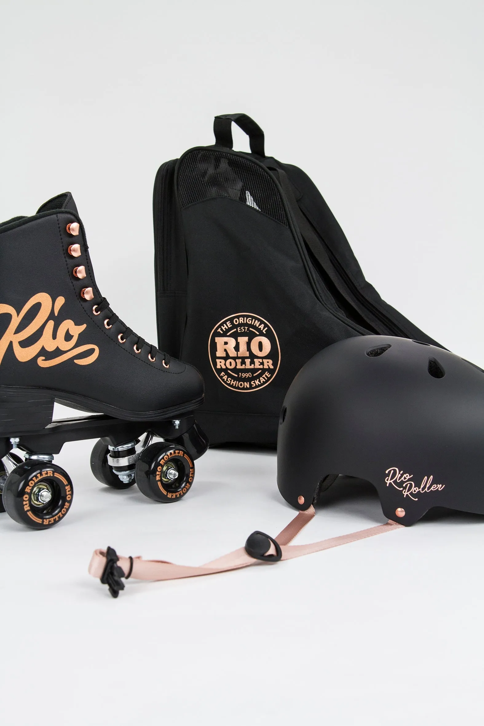 Rio Roller Rose Quad Roller Skates - Black - Sale!