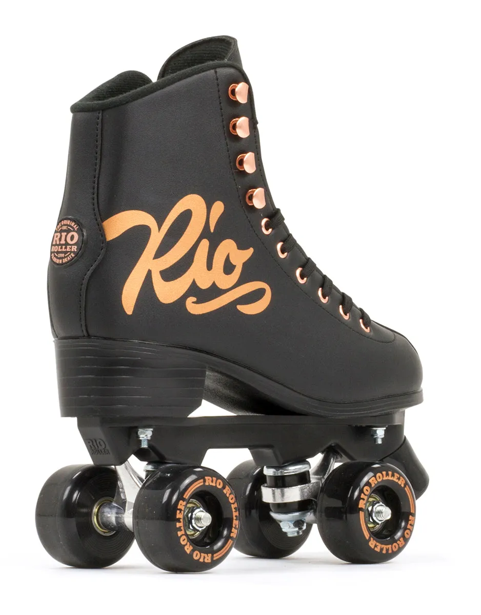 Rio Roller Rose Quad Roller Skates - Black