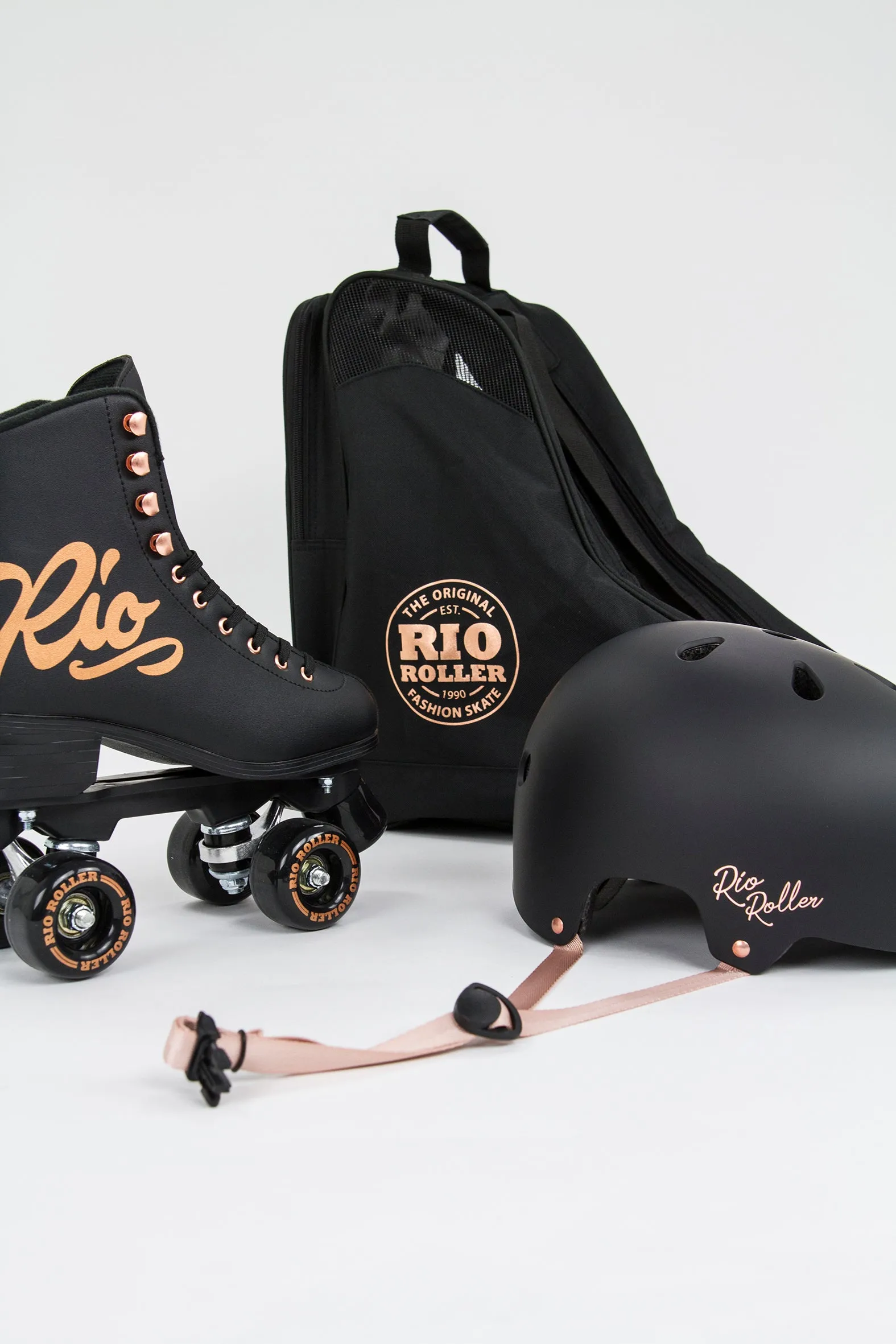 Rio Roller Rose Quad Roller Skates - Black