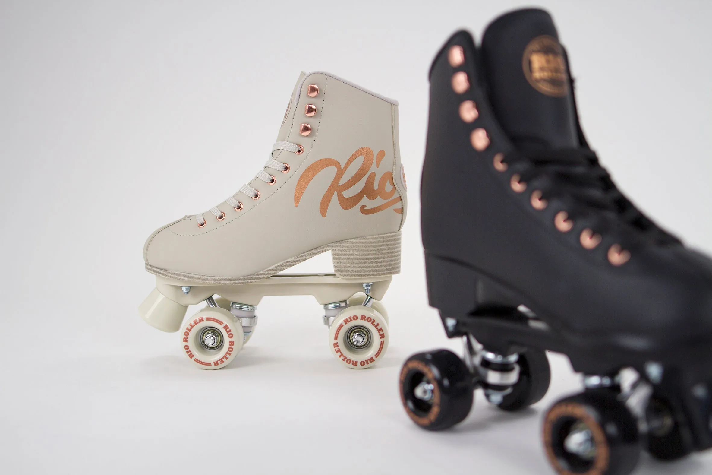 Rio Roller Rose Quad Roller Skates - Cream - Sale!