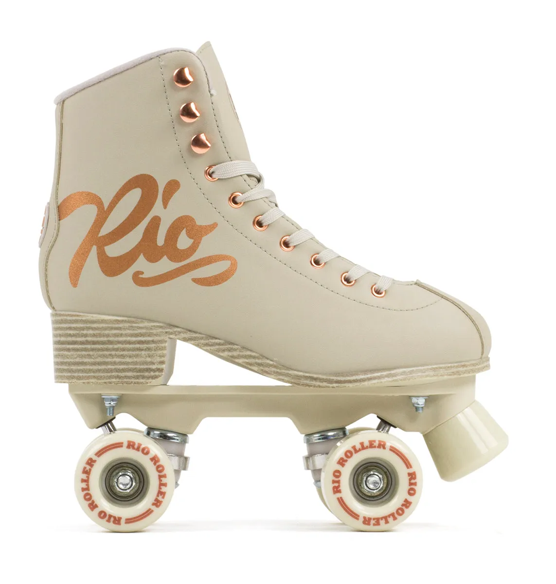 Rio Roller Rose Quad Roller Skates - Cream - Sale!