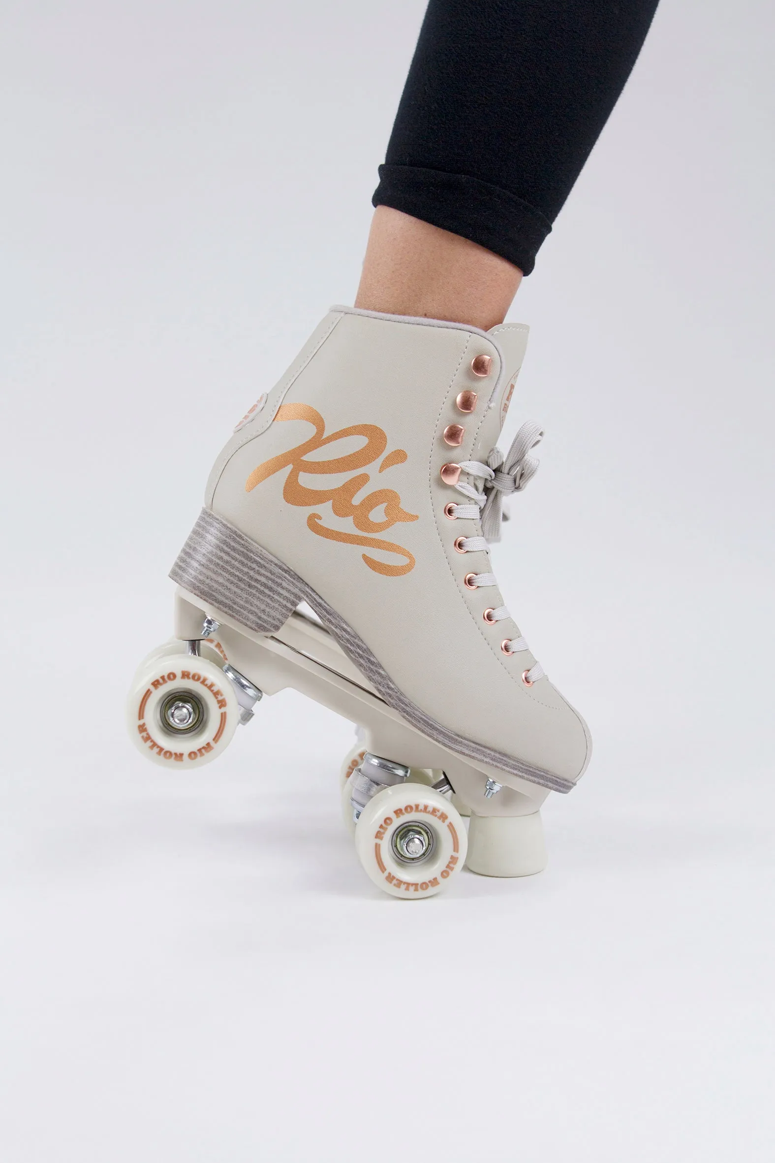 Rio Roller Rose Quad Roller Skates - Cream - Sale!