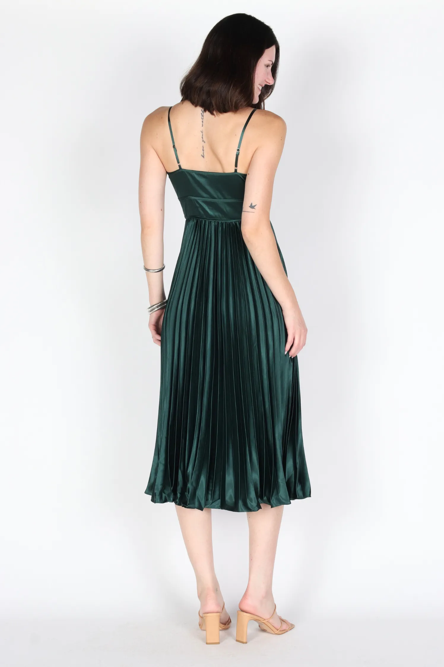 Rita Pleated Midi Dress