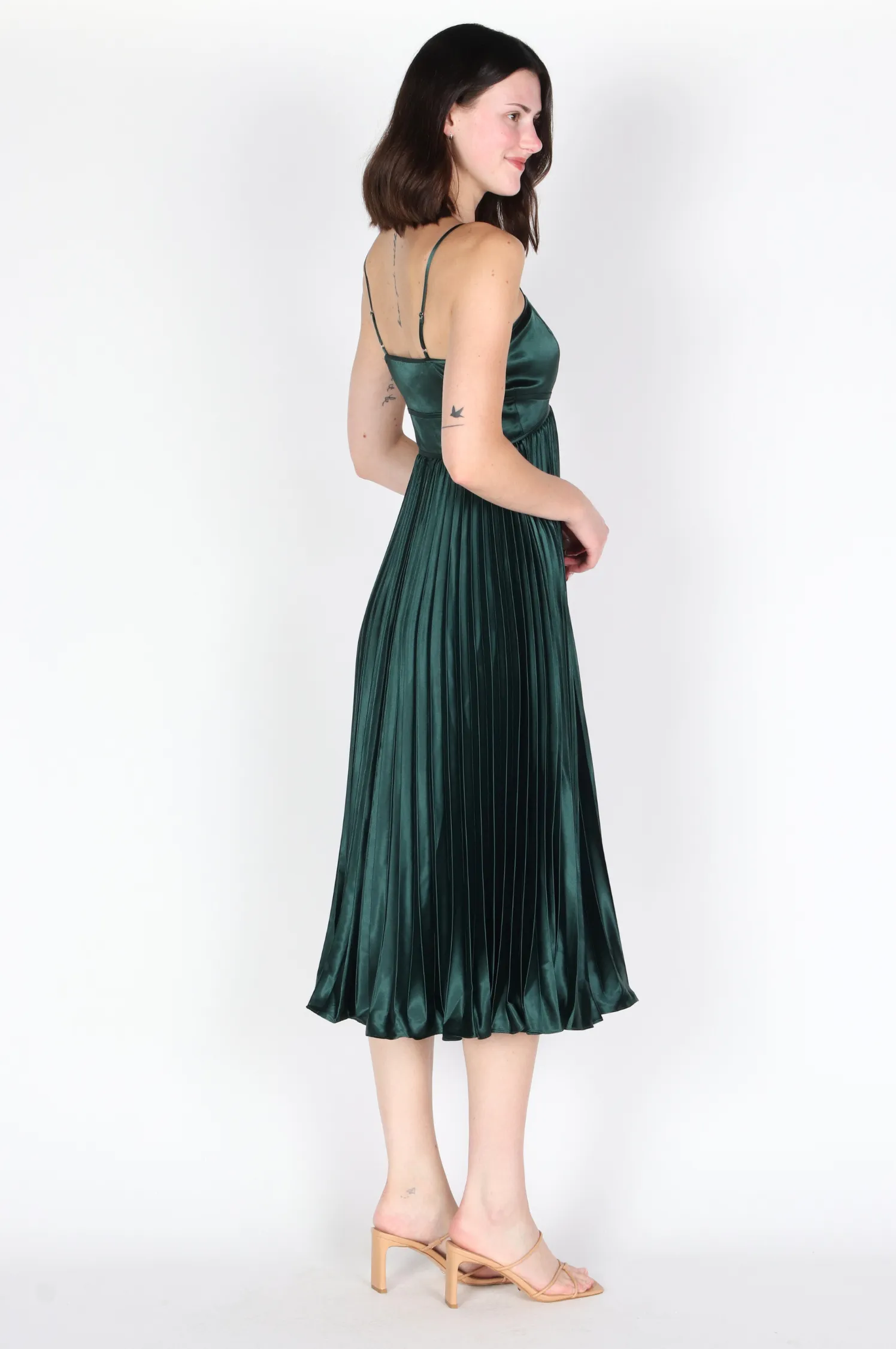 Rita Pleated Midi Dress