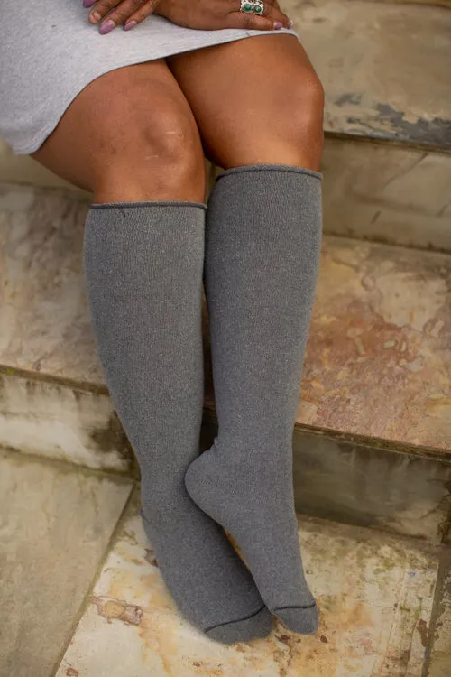 Roll Top Knee Socks