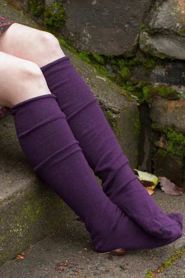 Roll Top Knee Socks