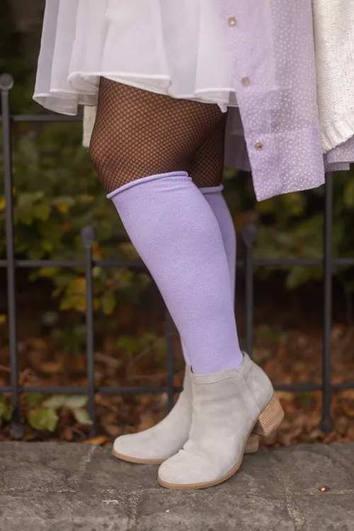 Roll Top Knee Socks