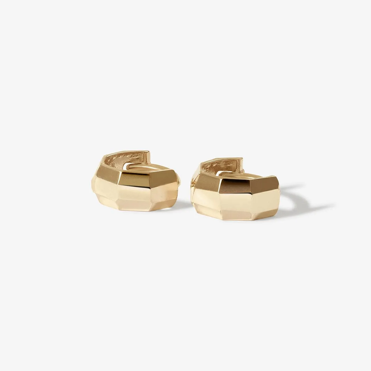 Saul micro disco hoop earrings