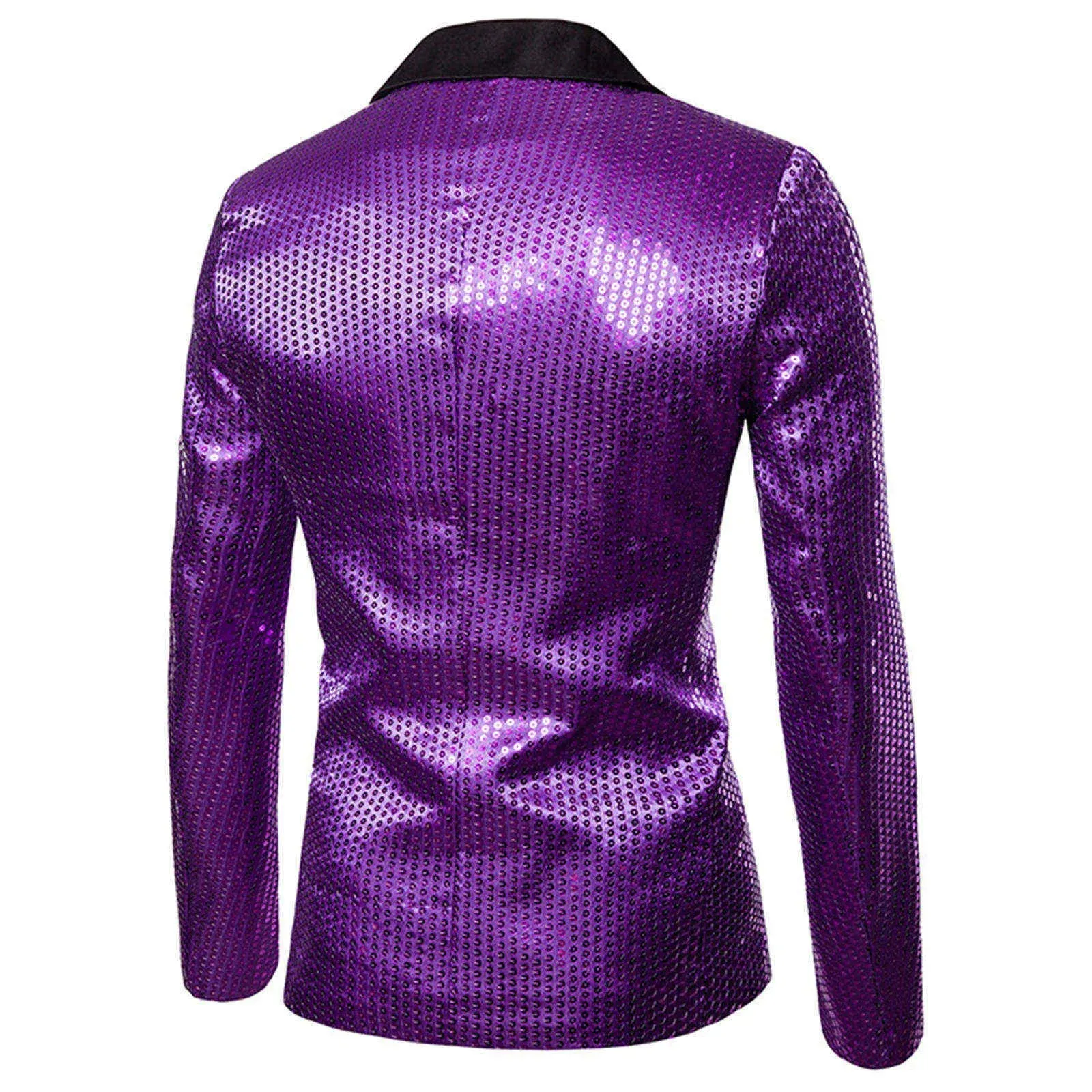 Shiny Sequin Glitter Embellished Jacket Men's Nightclub Prom Suit Homme Stage Clothes For Singers blazers