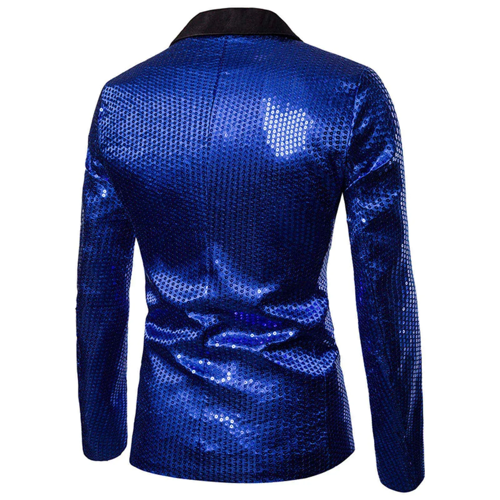 Shiny Sequin Glitter Embellished Jacket Men's Nightclub Prom Suit Homme Stage Clothes For Singers blazers