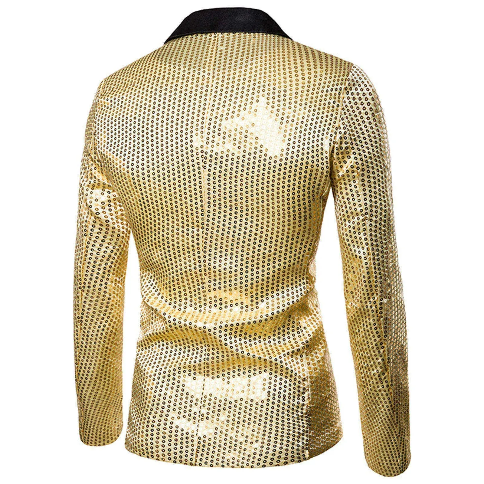 Shiny Sequin Glitter Embellished Jacket Men's Nightclub Prom Suit Homme Stage Clothes For Singers blazers