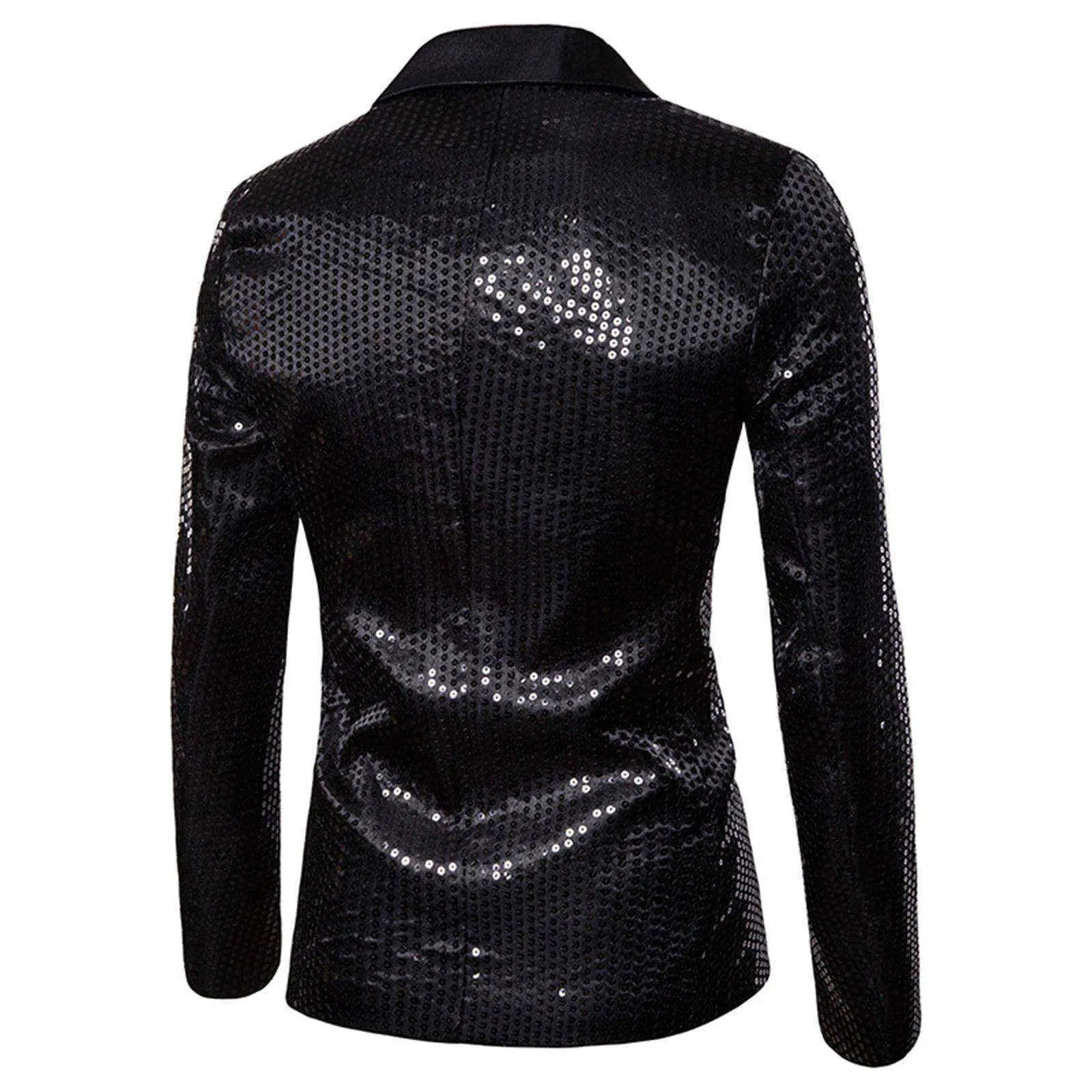 Shiny Sequin Glitter Embellished Jacket Men's Nightclub Prom Suit Homme Stage Clothes For Singers blazers