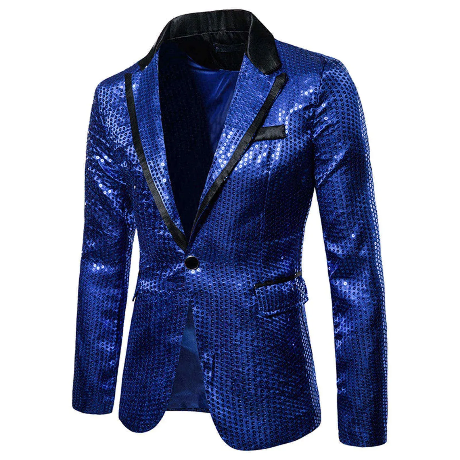 Shiny Sequin Glitter Embellished Jacket Men's Nightclub Prom Suit Homme Stage Clothes For Singers blazers