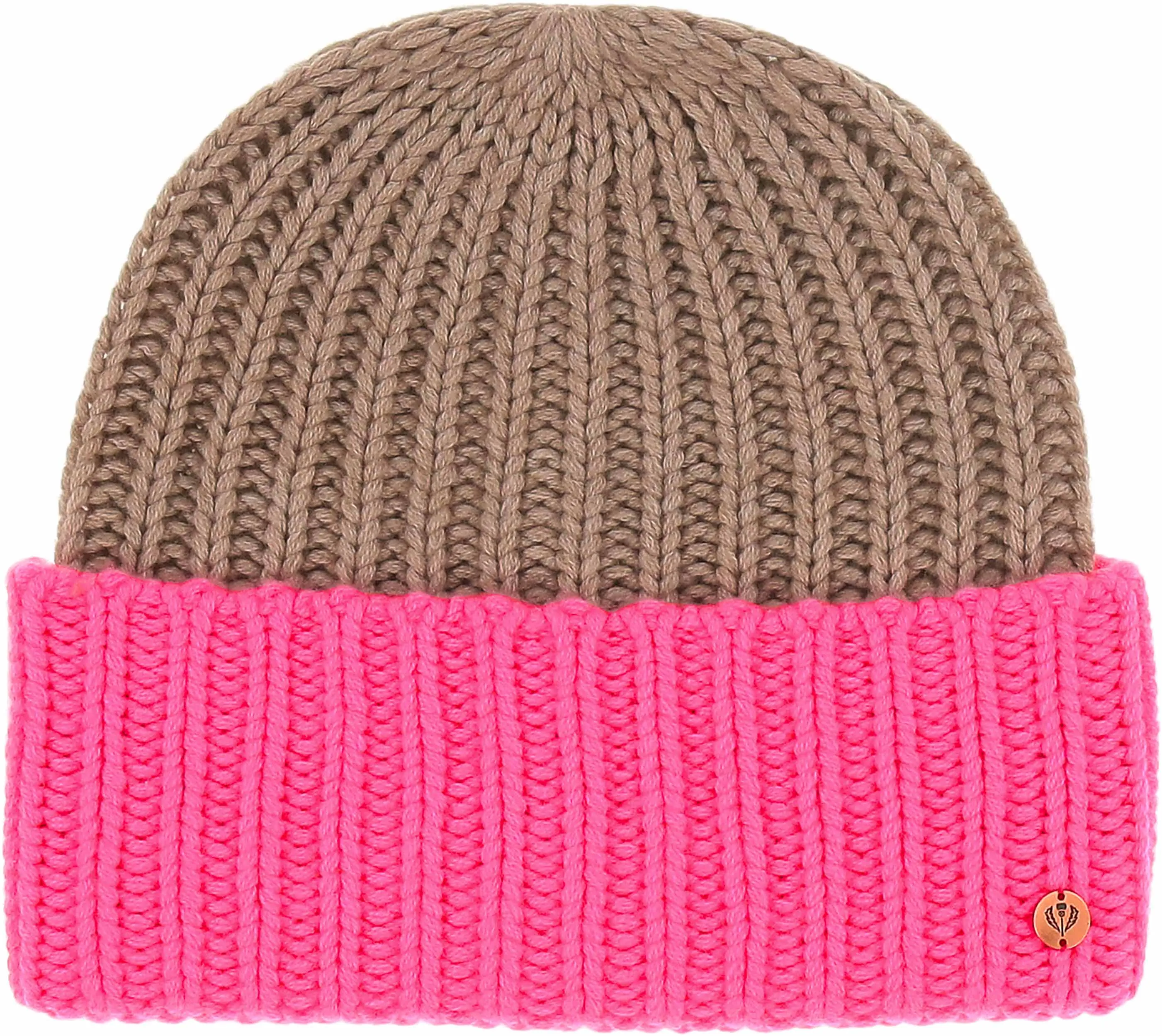 Signature Cashmere Blend Bicolour Beanie