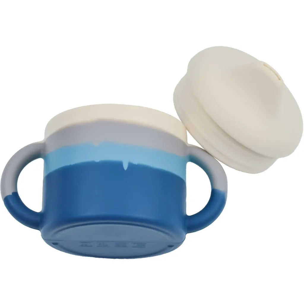 Silicone Sippy Cup | Color Splash Collection - Desert Teal Ombre