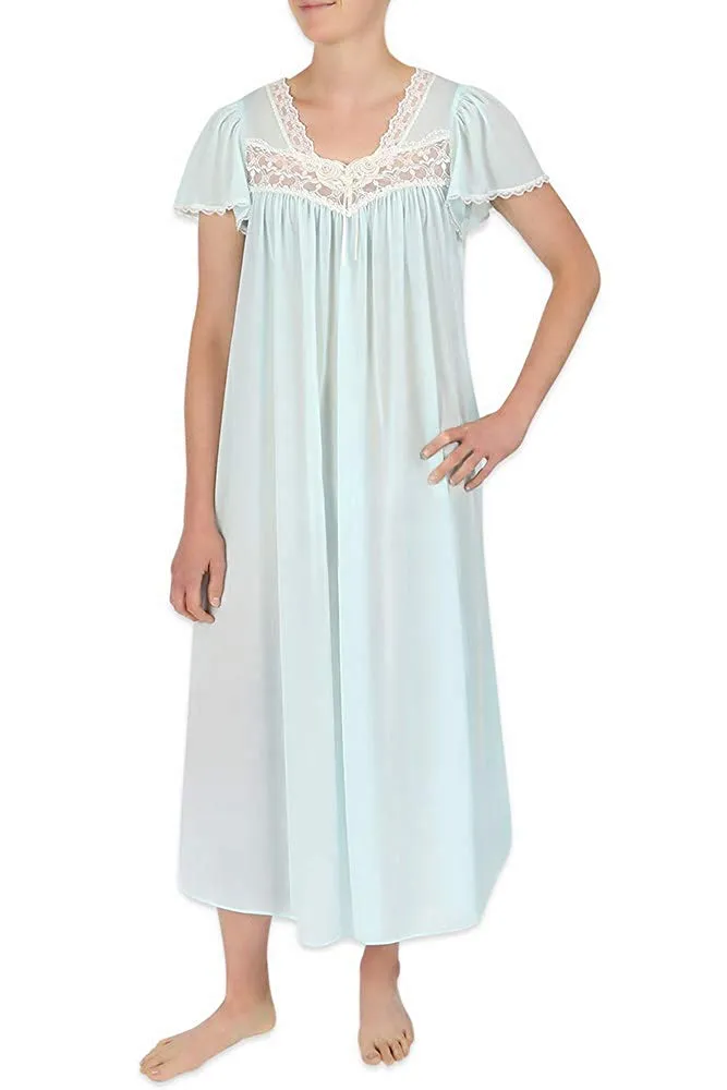 Silk Essence Sheer Long Nightgown