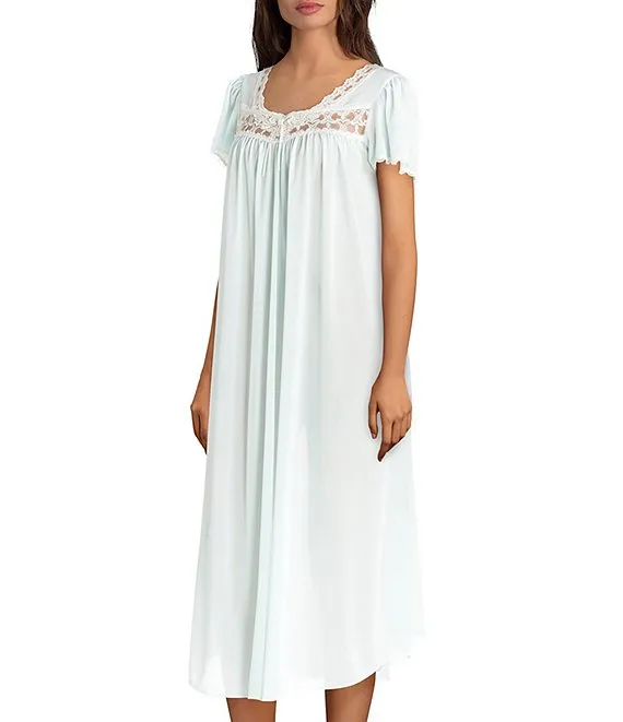 Silk Essence Sheer Long Nightgown