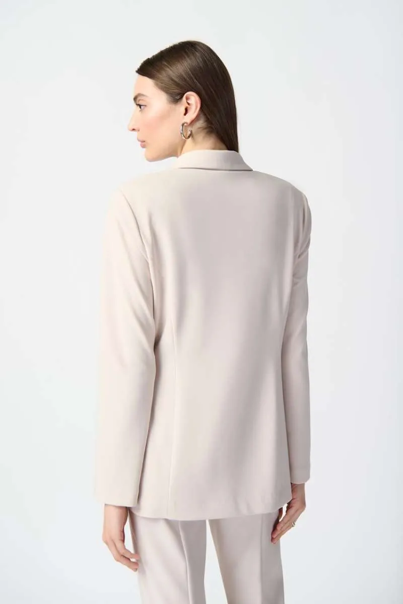 Silky Knit Fitted Blazer in Moonstone 241145 by Joseph Ribkoff