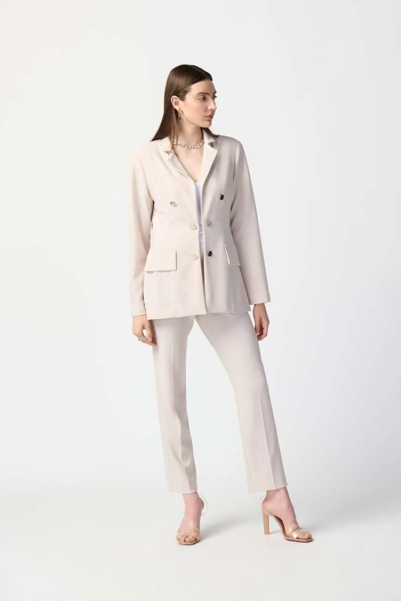 Silky Knit Fitted Blazer in Moonstone 241145 by Joseph Ribkoff