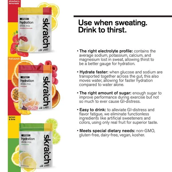 Skratch Sport Hydration Drink Mix - Single Serving