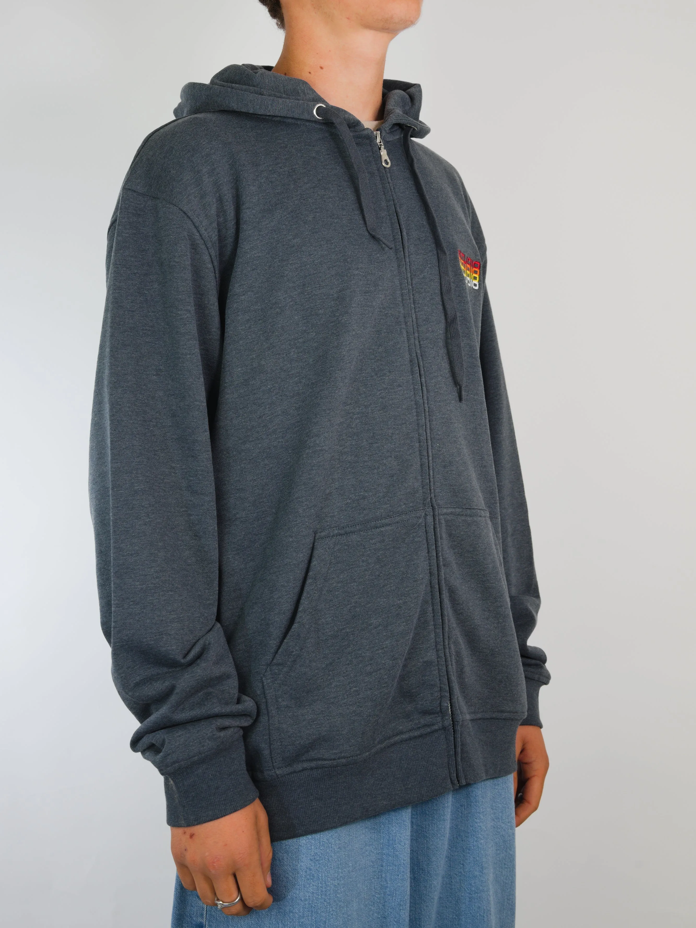 Studio Skateboards - ’ Fade ’ - Zip Up Hoodie - Dark Heather