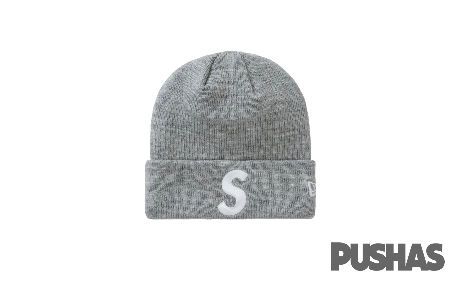 Supreme New Era S Logo Beanie 'Heather Grey' (2023)